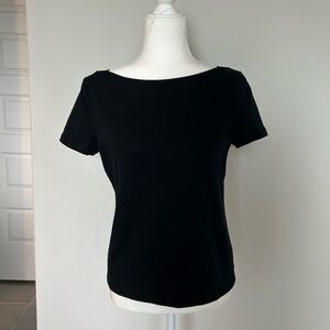 Kate Spade Broome Street Black Short Sleeve Shirt